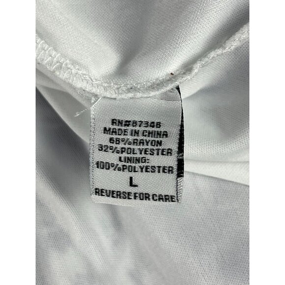 Marissa Olivia Floral Boho Dress Women L Blue White V-Neck Balloon Sleeve A-Line - Picture 3 of 6